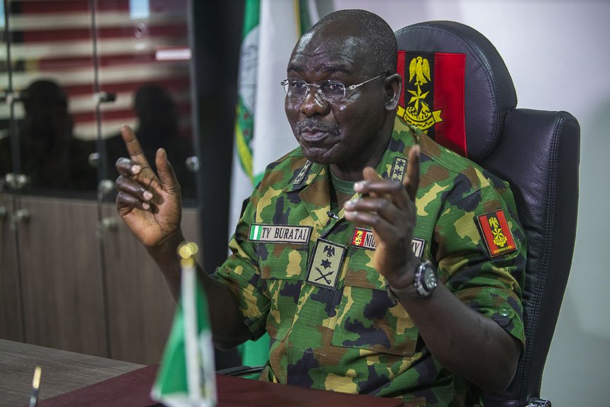  Nigeria needs total lockdown to flush out terrorists Ex army chief Buratai 