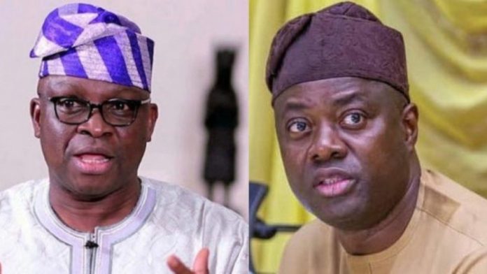  2027 Makinde Fayose lock horns over N30bn relief fund 