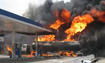  Driver motor boy burnt to death as fire consumes petrol station 