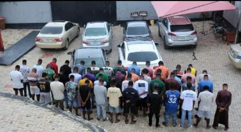 EFCC arrests 74 suspected internet fraudsters in Abuja EFCC arrests 74 suspected internet fraudsters in Abuja