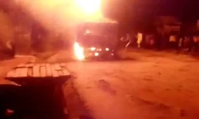  Vehicles shops destroyed as tanker explodes in Oyo 