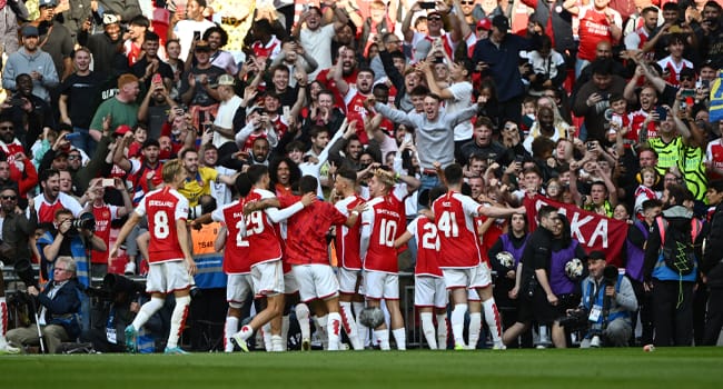  Arsenal go top of EPL with 3 0 win over Nottingham Forest 