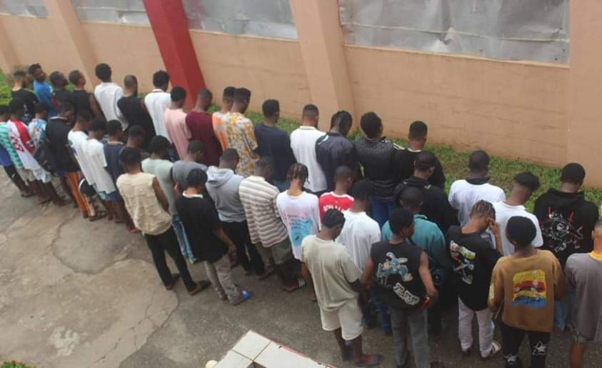 EFCC arrests 33 suspected internet fraudsters in Rivers recovers fake dollars others EFCC arrests 33 suspected internet fraudsters in Rivers recovers fake dollars others