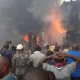  Properties worth millions destroyed as fire guts market in Ibadan 