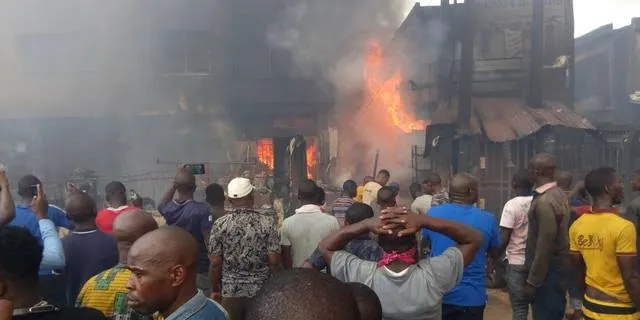 Properties worth millions destroyed as fire guts market in Ibadan Properties worth millions destroyed as fire guts market in Ibadan