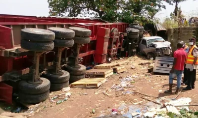  Woman dies as truck crashes into Ibadan market 