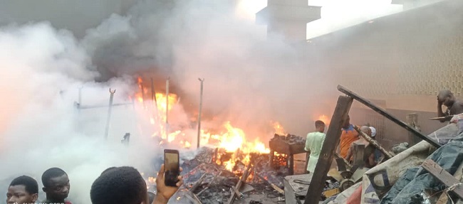 Again fire razes Sokoto timber market Again fire razes Sokoto timber market