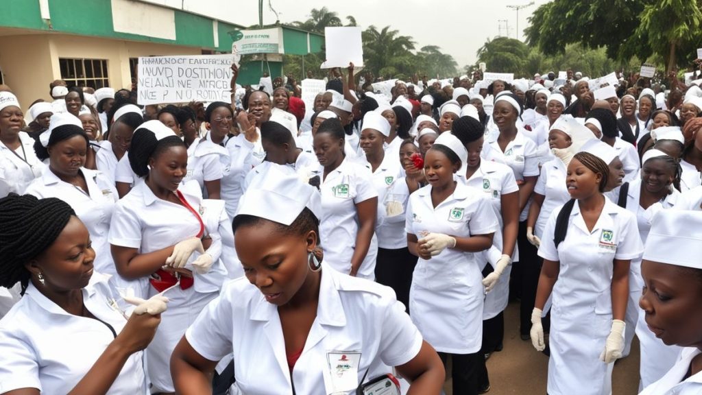 Nurses ignore FG appeal commence nationwide warning strike Nurses ignore FG appeal commence nationwide warning strike
