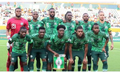  Super Eagles climb to 36th in latest FIFA rankings after AFCON qualifier win 