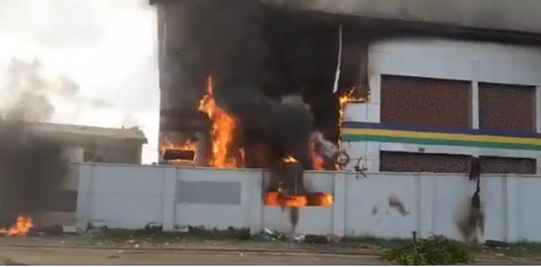  Fire guts Abuja police station 