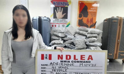  NDLEA arrests Canadian woman at Lagos airport seizes N9bn worth of opioids 
