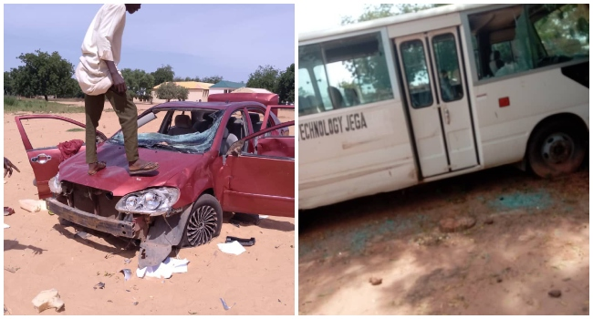 Jega Students set provost s house ablaze vandalise vehicles over alleged N23m extortion Jega Students set provost s house ablaze vandalise vehicles over alleged N23m extortion