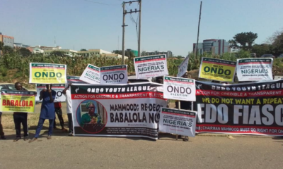  JUST IN Protesters storm INEC office over demand for Ondo REC redeployment 