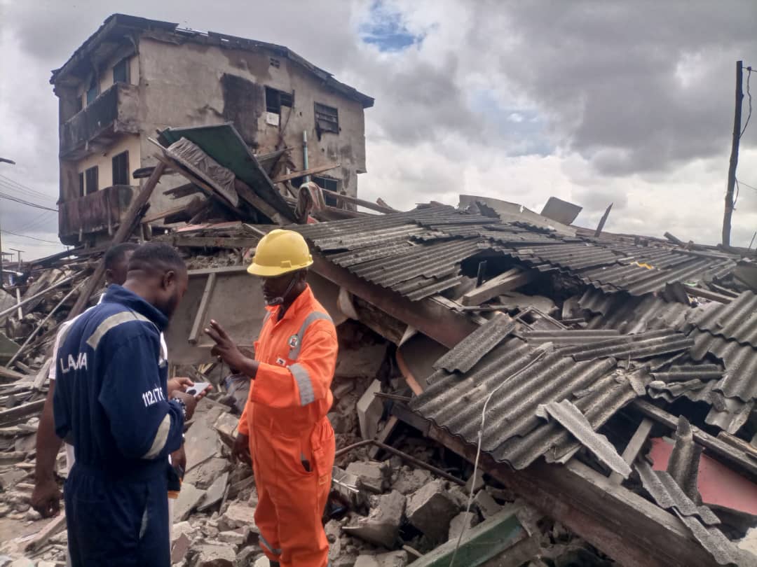 2 storey building collapses in Lagos 2 storey building collapses in Lagos