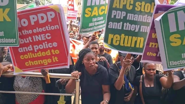 Women storm streets in Benin to protest over guber election results Women storm streets in Benin to protest over guber election results