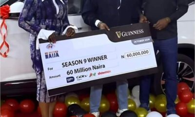  Kellyrae receives grand prizes as BBNaija season 9 champion 