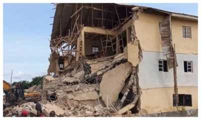  JUST IN 10 killed as building collapses in Ibadan 