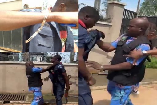 Tension as policemen allegedly beat detain NSCDC officer in Osun Tension as policemen allegedly beat detain NSCDC officer in Osun