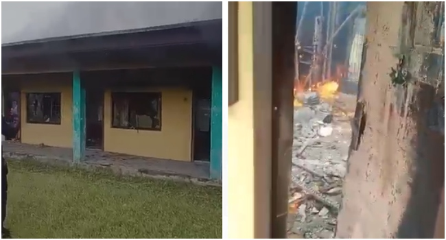 JUST IN Panic as fire guts Rivers council secretariat JUST IN Panic as fire guts Rivers council secretariat