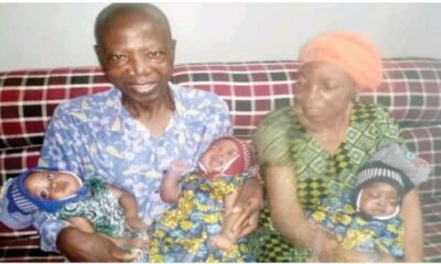  Ex teacher whose wife gave birth to triplets 24yrs after marriage expresses fear 