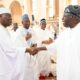  President Tinubu Atiku share warm moment at national mosque in Abuja 