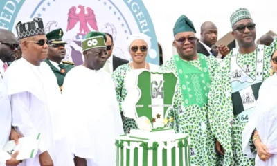  Tinubu leads 64th Independence Day celebration with military parade cultural displays in Aso Villa 