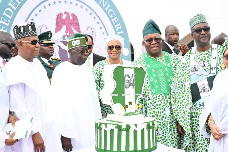 Tinubu leads 64th Independence Day celebration with military parade cultural displays in Aso Villa Tinubu leads 64th Independence Day celebration with military parade cultural displays in Aso Villa
