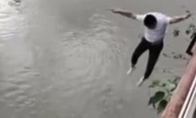  Man jumps into Lagos river after taking colorado 