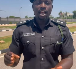  Viral video Nigeria police react as VeryDarkMan appears in uniform 
