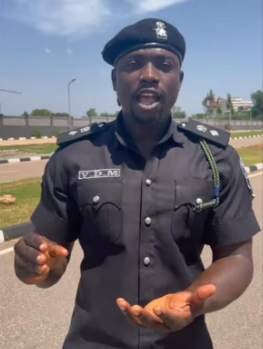 Viral video Nigeria police react as VeryDarkMan appears in uniform Viral video Nigeria police react as VeryDarkMan appears in uniform