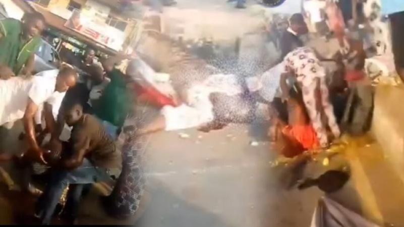 3 killed others injured as Dangote truck rams into Lagos market 3 killed others injured as Dangote truck rams into Lagos market
