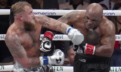  JUST IN Youtuber Jake Paul demolishes Mike Tyson in boxing showdown  