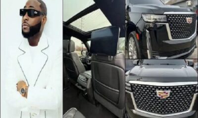  Davido receives luxury Escalade 600 as birthday gift 