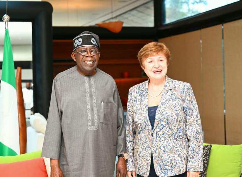 Fuel subsidy removal other reforms yielding good results for Nigerians Tinubu tells IMF MD Fuel subsidy removal other reforms yielding good results for Nigerians Tinubu tells IMF MD