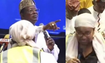  Drama as Umahi orders police to remove protesting Tinubu supporter over property demolition 
