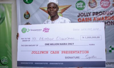  New winners of Glo Jolly Win promo receive millions in prizes 