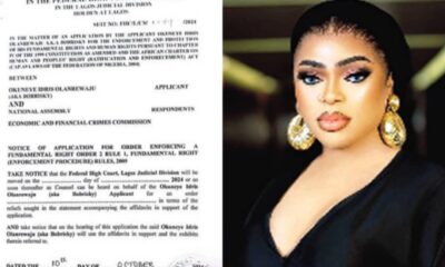  Bobrisky sues EFCC NASS demands N1 2bn over alleged rights violations 