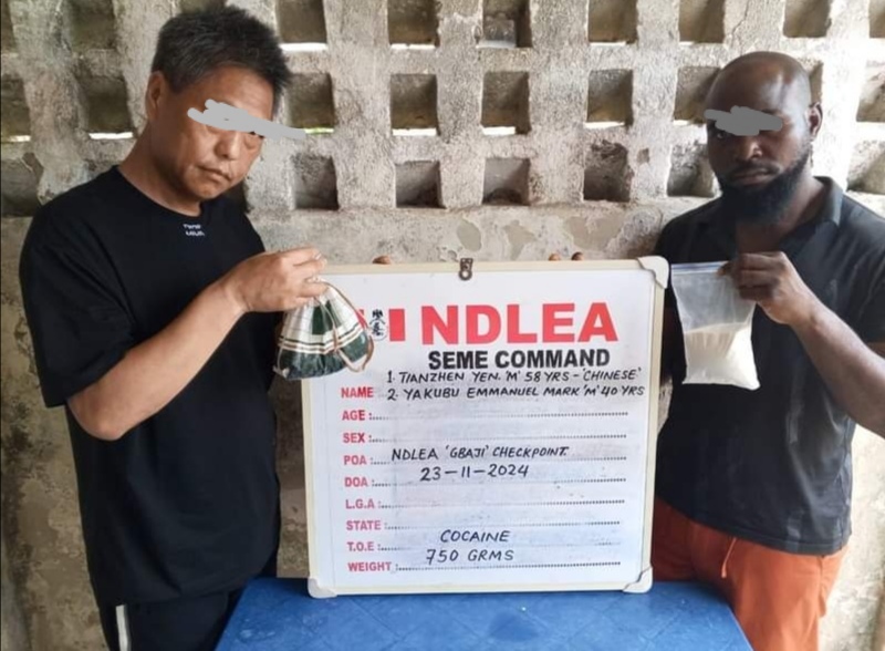 NDLEA smashes int 8217 l drug trafficking syndicate nabs Chinese national at Lagos hotel NDLEA smashes int l drug trafficking syndicate nabs Chinese national at Lagos hotel