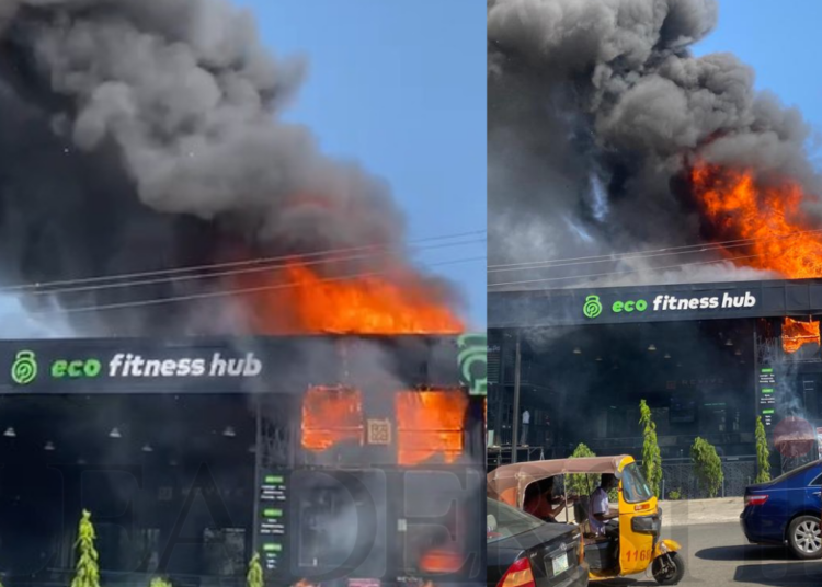 Fire engulfs popular Abuja fitness hub Fire engulfs popular Abuja fitness hub