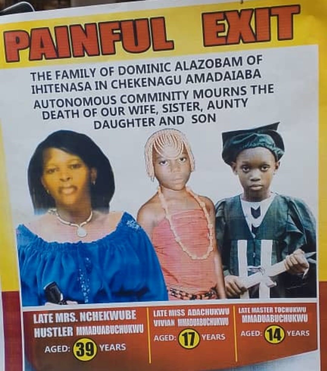 Woman 2 children die after suspected food poisoning in Imo Woman 2 children die after suspected food poisoning in Imo