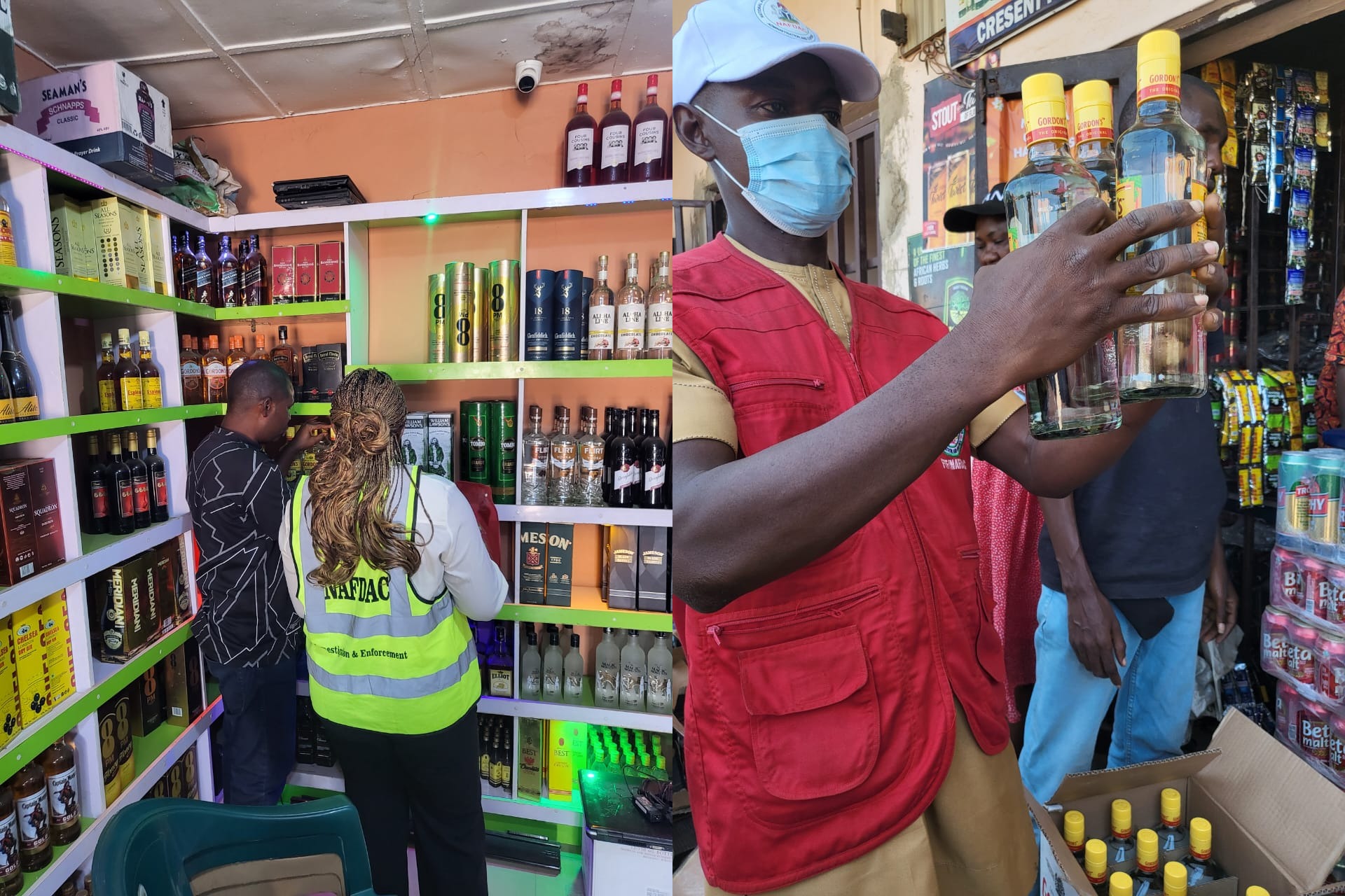 NAFDAC raids Nasarawa wine shops seizes over N41m worth of counterfeit products NAFDAC raids Nasarawa wine shops seizes over N41m worth of counterfeit products