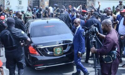  BREAKING Tight security as ex gov Yahaya Bello arrives court for arraignment 