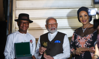  Indian PM Modi receives warm welcome from Wike Ojukwu 