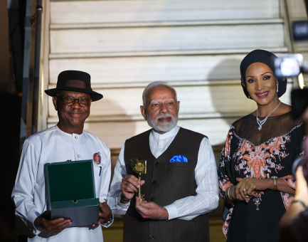 Indian PM Modi receives warm welcome from Wike Ojukwu Indian PM Modi receives warm welcome from Wike Ojukwu