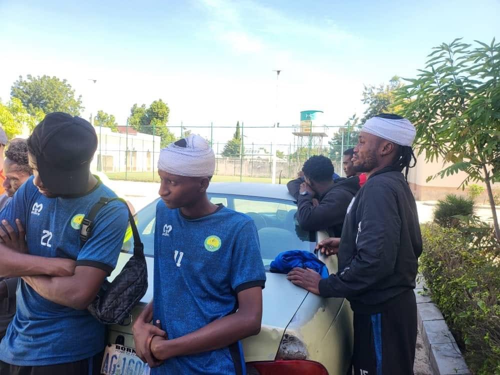 Many injured as robbers attack Nigerian football club while travelling for league match Many injured as robbers attack Nigerian football club while travelling for league match
