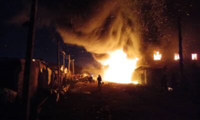  JUST IN Fire engulfs Ibadan spare parts market 