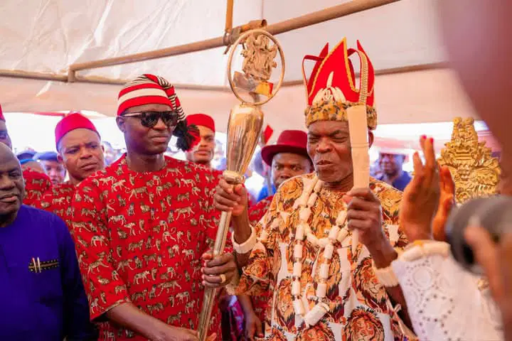 Father of Ebonyi gov with 30 wives 108 children crowned traditional ruler Father of Ebonyi gov with 30 wives 108 children crowned traditional ruler
