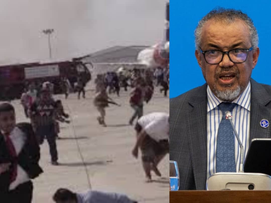 Houthis How I narrowly escaped Israeli strike on Yemen airport 8211 WHO DG Houthis How I narrowly escaped Israeli strike on Yemen airport WHO DG