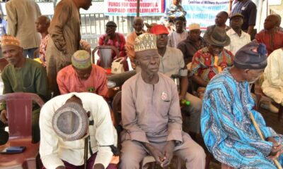  Retired military personnel protest in Abuja over unpaid entitlements 