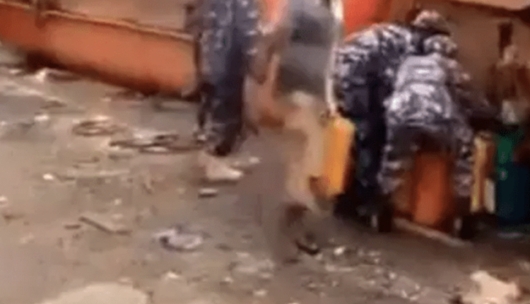 Viral video Police react to uniformed men scooping fuel from crashed tanker Viral video Police react to uniformed men scooping fuel from crashed tanker